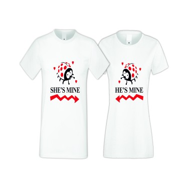 Tricouri pentru cupluri SHE IS MINE 
