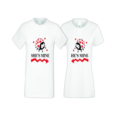 Tricouri pentru cupluri SHE IS MINE 