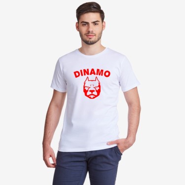 Tricou de barbat alb Dinamo Dog Tricou de barbat alb Dinamo Dog