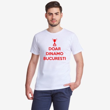 Tricou de barbat alb Doar Dinamo Bucuresti Tricou de barbat alb Doar Dinamo Bucuresti