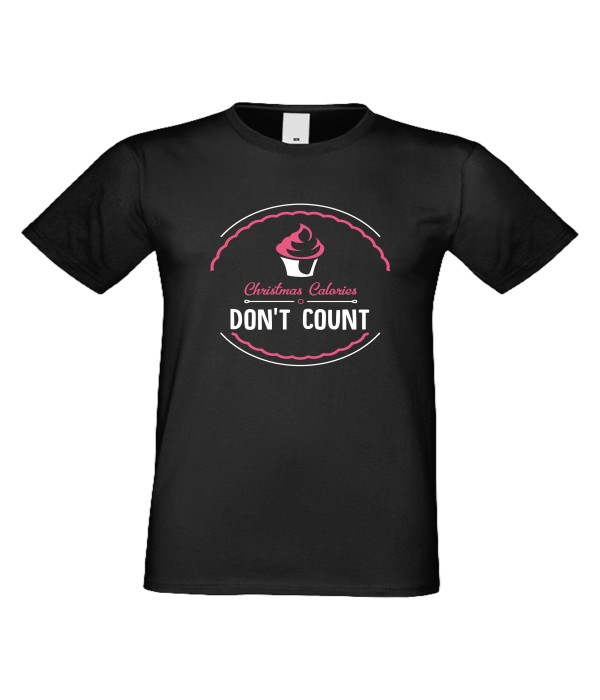 Tricou de barbati Christmas calories 2 Negru Tricou de barbati Christmas calories 2 Negru
