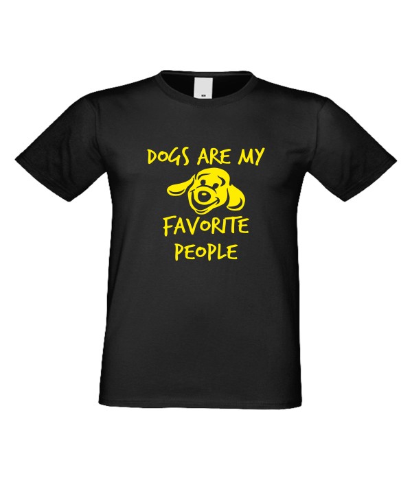 Tricou de barbati Dogs are my favorite people Negru