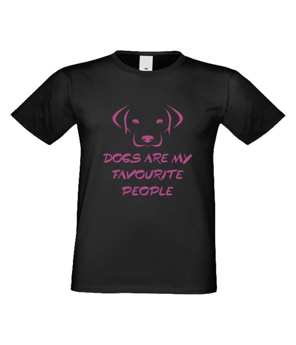 Tricou de barbati Dogs are my Favourite People 2 Negru