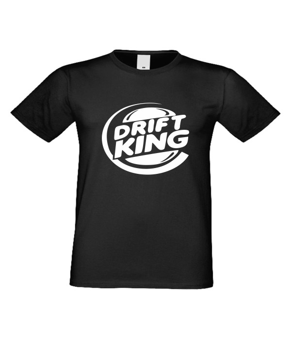 Tricou de barbati DRIFT KING Negru