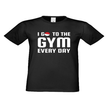 Tricou de barbati I Go To the Gym Negru Tricou de barbati I Go To the Gym Negru