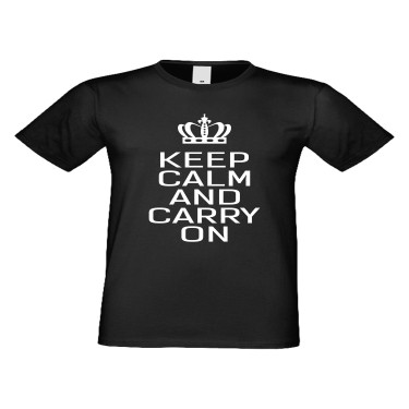 Tricou de barbati Keep calm and carry on Negru Tricou de barbati Keep calm and carry on Negru