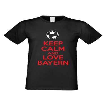 Tricou de barbati KEEP CALM and LOVE BAYERN Negru Tricou de barbati KEEP CALM and LOVE BAYERN Negru