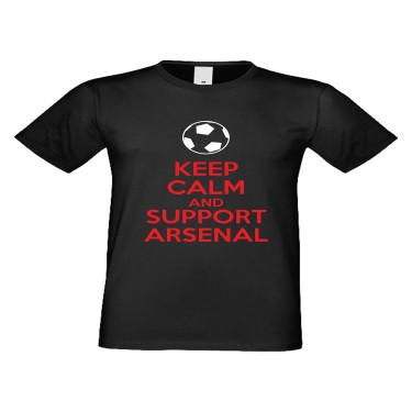 Tricou de barbati KEEP CALM and SUPPORT ARSENAL Negru Tricou de barbati KEEP CALM and SUPPORT ARSENAL Negru