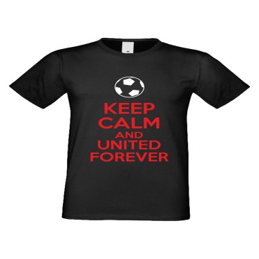 Tricou de barbati KEEP CALM and UNITED FOREVER Negru Tricou de barbati KEEP CALM and UNITED FOREVER Negru