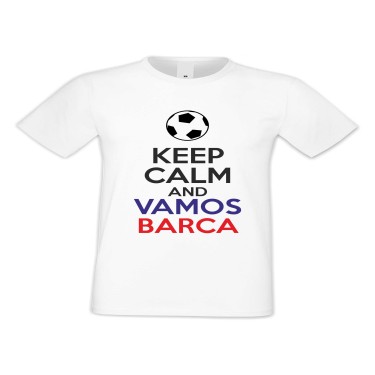 Tricou de barbati KEEP CALM and VAMOS BARCA 