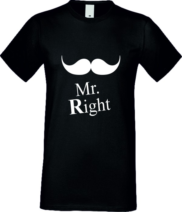 Tricou de barbati Mr. Always Right Negru