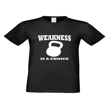 Tricou de barbati Weakness is a choise Negru
