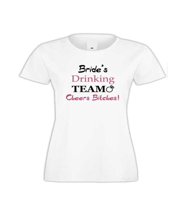 Tricou de dama Bride's Drinking Team 