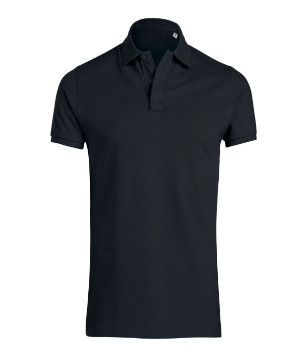 Tricou/Camasa de barbati Polo din 100% bumbac organic negru