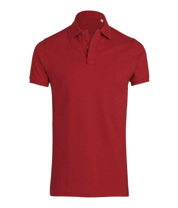 Tricou/Camasa de barbati Polo din 100% bumbac organic rosu