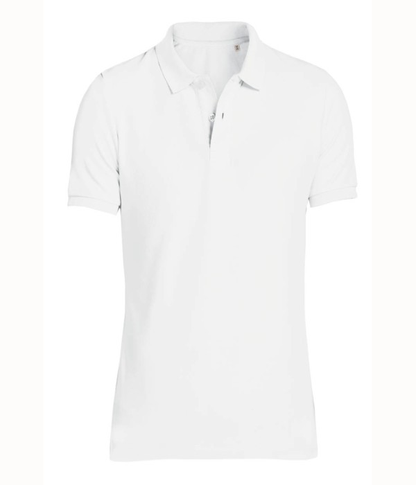 Tricou/Camasa de barbati Polo din 100% bumbac organic alb Tricou/Camasa de barbati Polo din 100% bumbac organic alb
