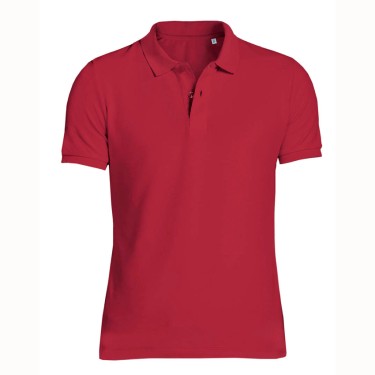 Tricou/Camasa de barbati Polo din 100% bumbac organic rosu Tricou/Camasa de barbati Polo din 100% bumbac organic rosu