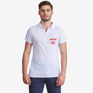 Tricou de barbat din 100% bumbac organic Dinamo Dog alb Tricou de barbat din 100% bumbac organic Dinamo Dog alb