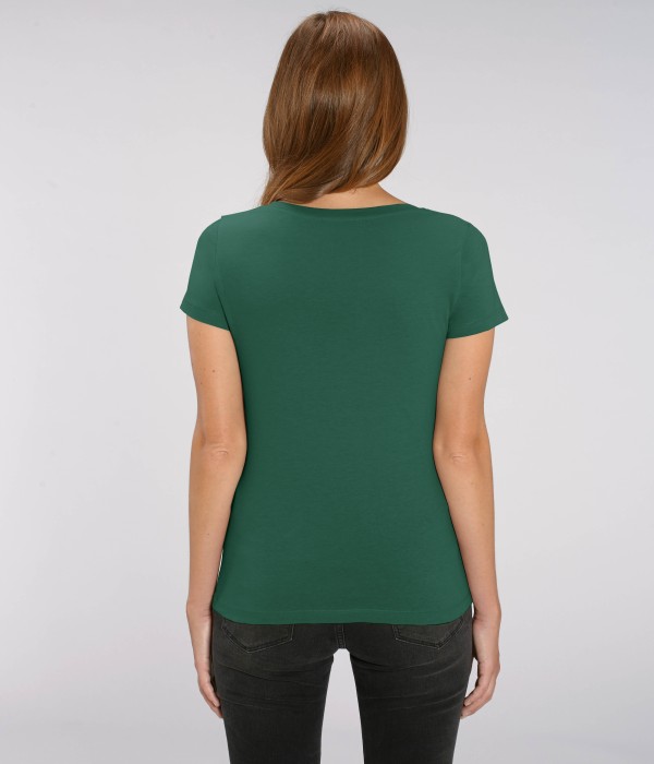 Tricou de femei din 100% bumbac organic verde intens Tricou de femei din 100% bumbac organic verde intens