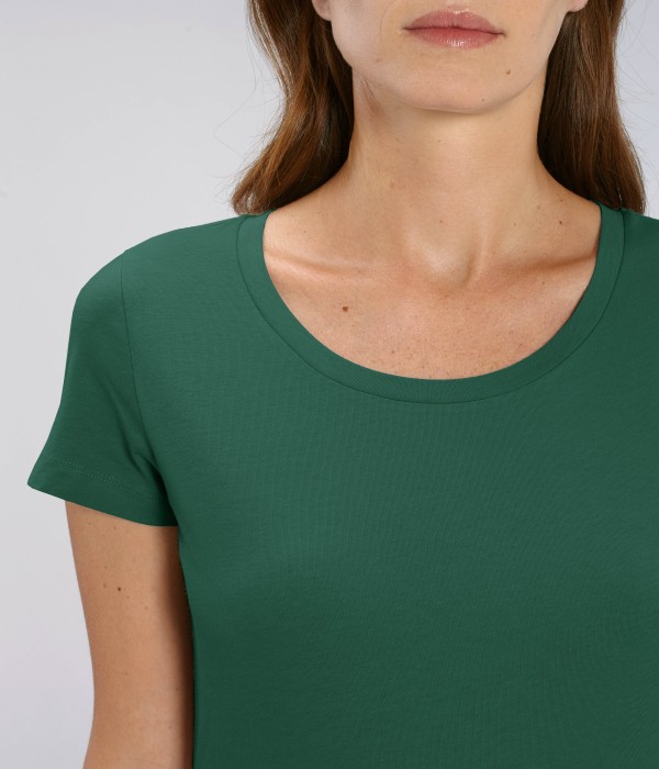 Tricou de femei din 100% bumbac organic verde intens Tricou de femei din 100% bumbac organic verde intens