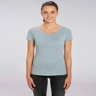 Tricou de femei din 100% bumbac organic gheata albastra