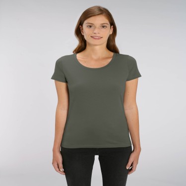 Tricou de femei din 100% bumbac organic khaki