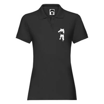 Tricou/Camasa stil Polo de dama din 100% bumbac organic Cat Pocket pe negru sau galben Tricou/Camasa stil Polo de dama din 100% bumbac organic Cat Pocket pe negru sau galben