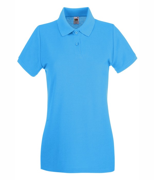 Tricou/Camasa stil Polo de dama 100% bumbac albastru deschis