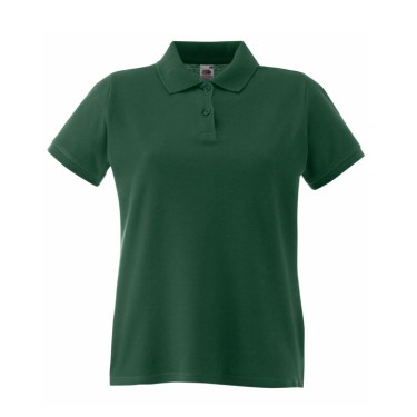 Tricou/Camasa stil Polo de dama 100% bumbac verde din padure