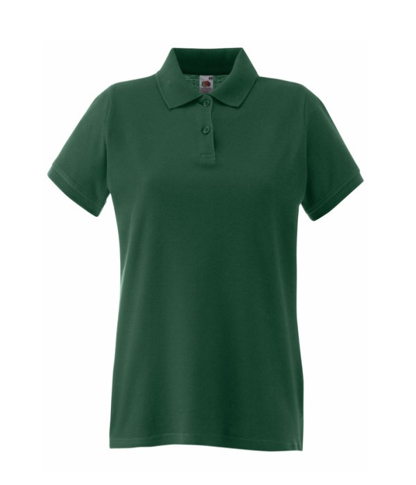 Tricou/Camasa stil Polo de dama 100% bumbac verde din padure