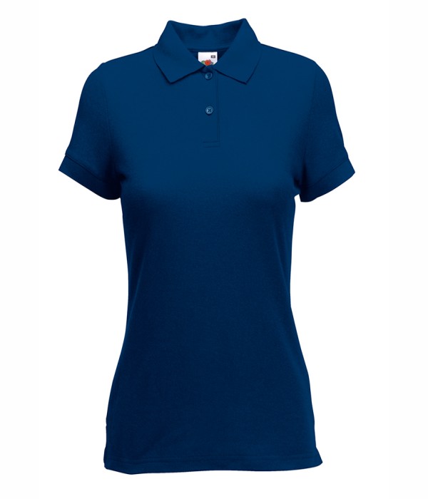Tricou/Camasa stil Polo de dama din bumbac si poliester albastru blumarine (N)