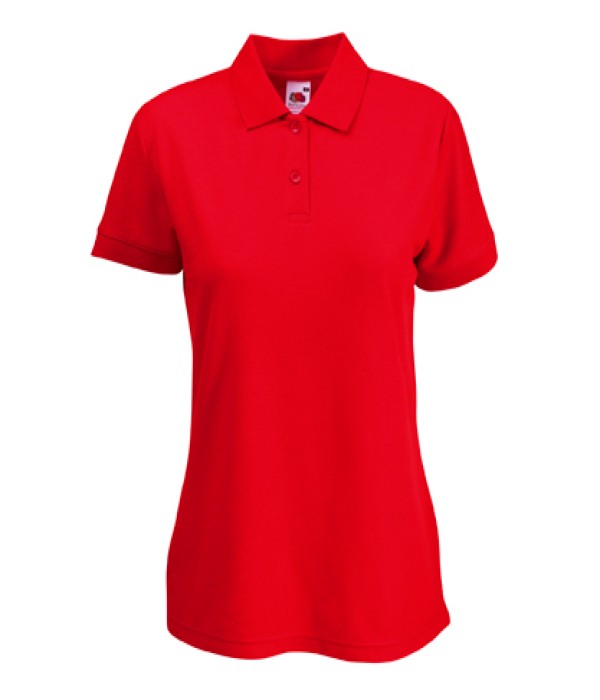 Tricou/Camasa stil Polo de dama din bumbac si poliester rosu Tricou/Camasa stil Polo de dama din bumbac si poliester rosu