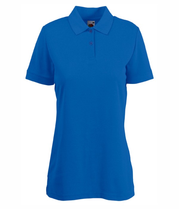 Tricou/Camasa stil Polo de dama din bumbac si poliester albastru