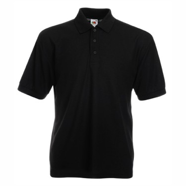 Tricou/Camasa stil Polo de barbat din bumbac si poliester negru
