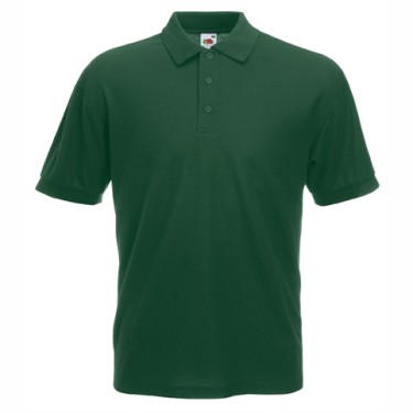 Tricou/Camasa stil Polo de barbat din bumbac si poliester verde inchis Tricou/Camasa stil Polo de barbat din bumbac si poliester verde inchis