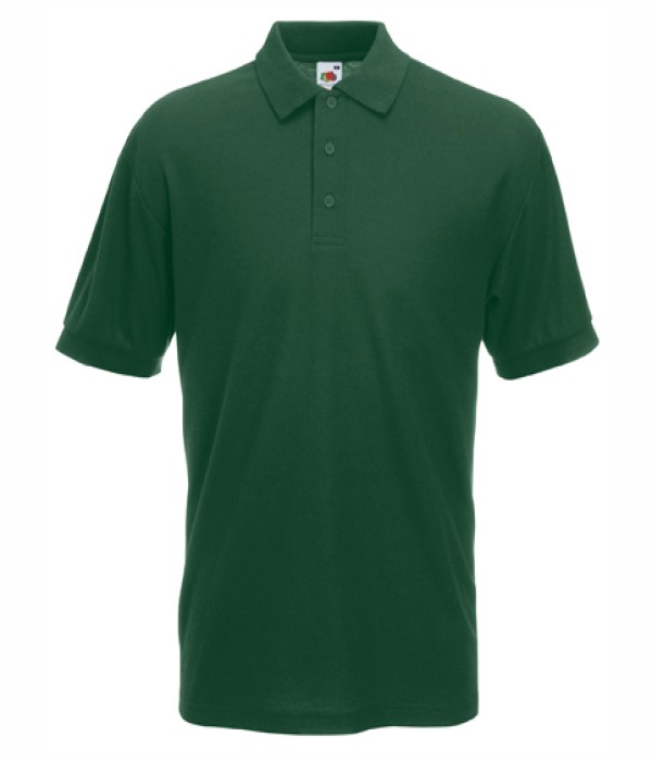 Tricou/Camasa stil Polo de barbat din bumbac si poliester verde inchis Tricou/Camasa stil Polo de barbat din bumbac si poliester verde inchis