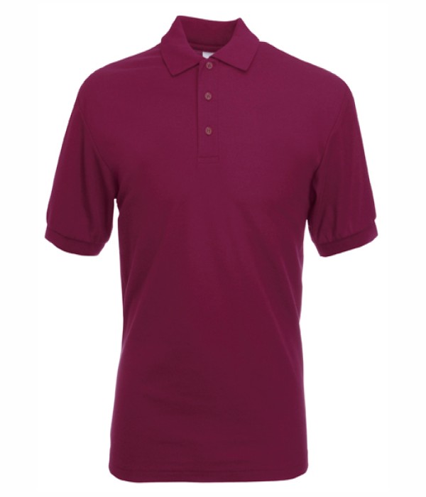 Tricou/Camasa stil Polo de barbat din bumbac si poliester burgundy