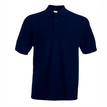 Tricou/Camasa stil Polo de barbat din bumbac si poliester albastru inchis