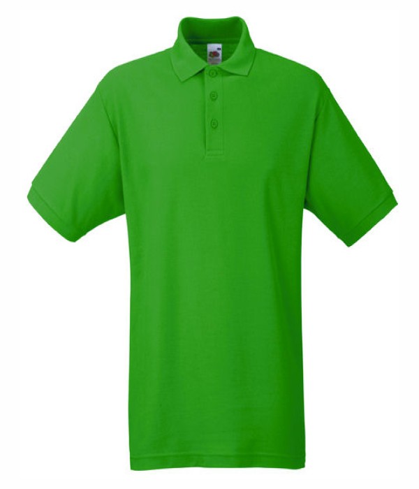 Tricou/Camasa stil Polo de barbat din bumbac si poliester verde