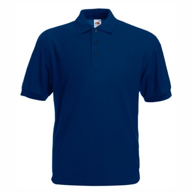 Tricou/Camasa stil Polo de barbat din bumbac si poliester albastru inchis (N)