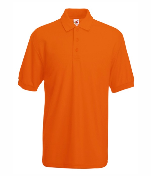Tricou/Camasa stil Polo de barbat din bumbac si poliester portocaliu Tricou/Camasa stil Polo de barbat din bumbac si poliester portocaliu
