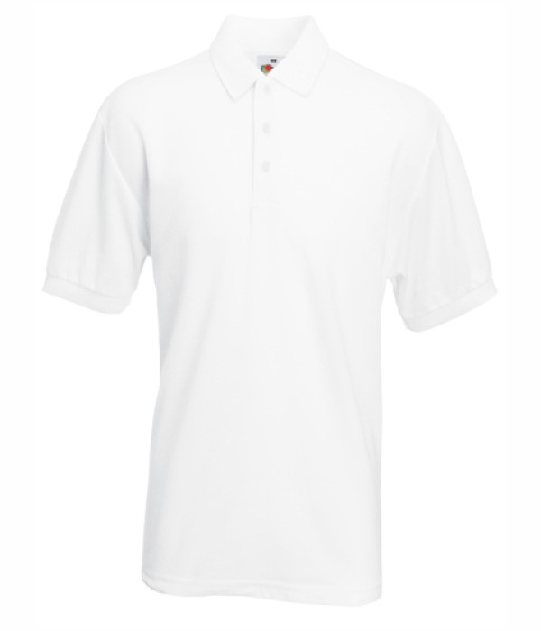 Tricou/Camasa stil Polo de barbat din bumbac si poliester alb Tricou/Camasa stil Polo de barbat din bumbac si poliester alb