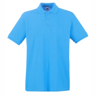 Tricou/Camasa stil Polo de barbat 100% bumbac albastru deschis