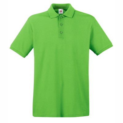 Tricou/Camasa stil Polo de barbat 100% bumbac lime