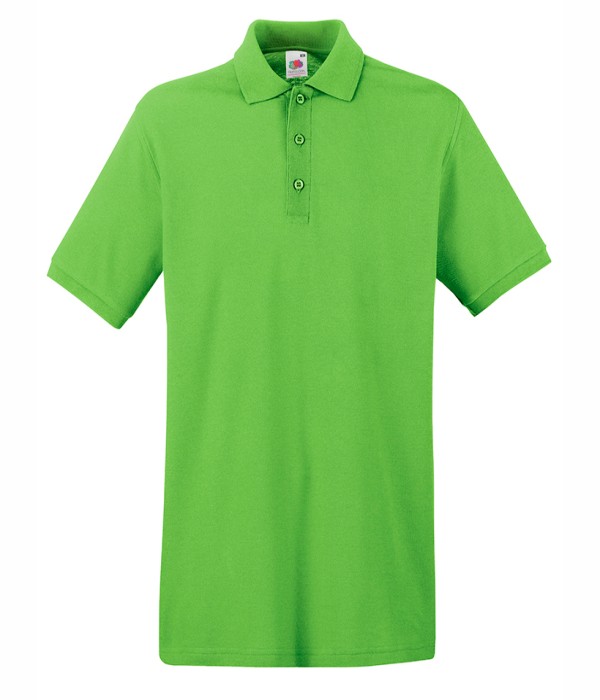 Tricou/Camasa stil Polo de barbat 100% bumbac lime