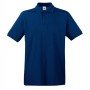 Tricou/Camasa stil Polo de barbat 100% bumbac albastru inchis