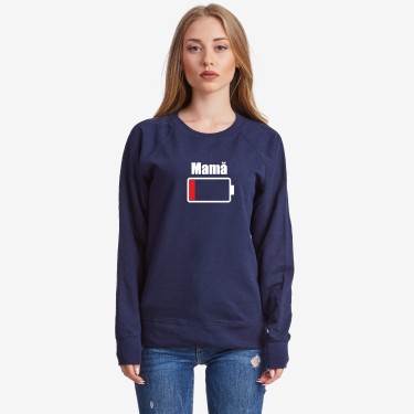 Bluza de dama pe gri sau albastru inchis Mama Battery Low Bluza de dama pe gri sau albastru inchis Mama Battery Low