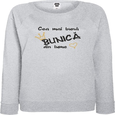 Bluza de femei, albastru inchis sau gri Cea mai buna Bunica din lume