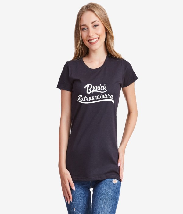 Tricou pentru femei pe alb sau pe negru Bunica extraordinara Tricou pentru femei pe alb sau pe negru Bunica extraordinara