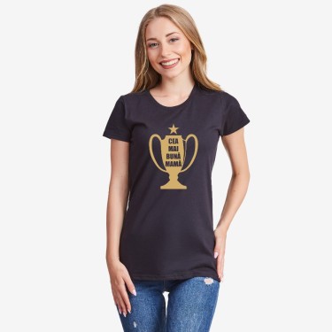 Tricou pentru femei pe alb sau pe negru Cea mai buna mama